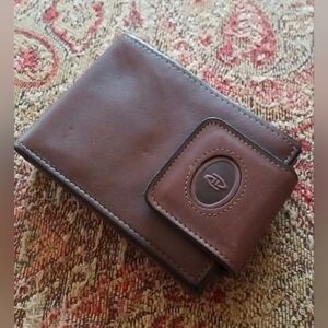 Amity Signature Series Cowhide Brown Leather Wallet New